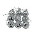 Discokuler sølv Ø3 cm 9-pk.